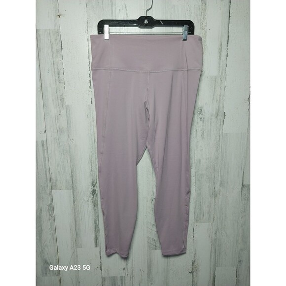 Nike Yoga Women's Dri-Fit High Rise 7/8 Yoga Pants Lavender XL - Picture 1 of 8